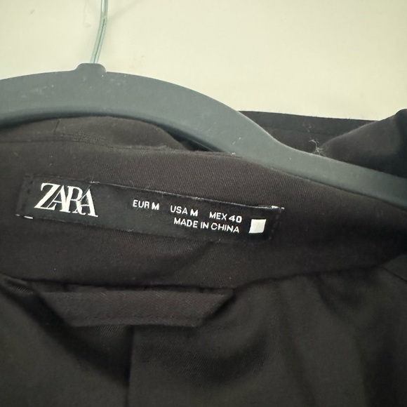 Zara Men's Charcoal Double-Breasted Trench Coat - Picture 4 of 5